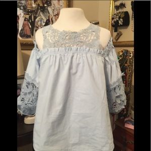 Parker off shoulder lace top